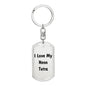 Love My Neon Tetra - Luxury Dog Tag Keychain
