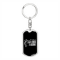 Bad To The Bone - Luxury Dog Tag Keychain