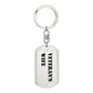 Veteran's Wife - Luxury Dog Tag Keychain