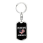 My Heart Belongs To An Airman - Luxury Dog Tag Keychain