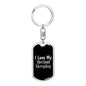 Love My Shetland Sheepdog v2 - Luxury Dog Tag Keychain