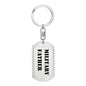 Military Father - Luxury Dog Tag Keychain
