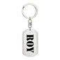 Roy - Luxury Dog Tag Keychain