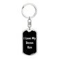 Love My Devon Rex v2 - Luxury Dog Tag Keychain