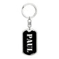 Paul v3 - Luxury Dog Tag Keychain