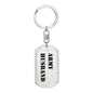 Army Husband - Luxury Dog Tag Keychain