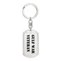 Gulf War Veteran - Luxury Dog Tag Keychain