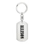 Allison v01 - Luxury Dog Tag Keychain