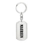 Maureen v01 - Luxury Dog Tag Keychain