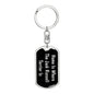 Jack Russell Terrier's Home v2 - Luxury Dog Tag Keychain