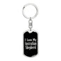 Love My Australian Shepherd v2 - Luxury Dog Tag Keychain
