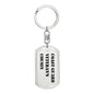 Coast Guard Veteran's Cousin - Luxury Dog Tag Keychain