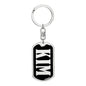 Kim v02 - Luxury Dog Tag Keychain