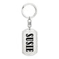 Susie v01 - Luxury Dog Tag Keychain