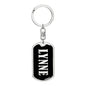 Lynne v02 - Luxury Dog Tag Keychain