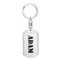 Adam - Luxury Dog Tag Keychain