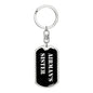 Airman's Sister v2 - Luxury Dog Tag Keychain