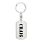 Craig - Luxury Dog Tag Keychain