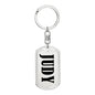 Judy v01 - Luxury Dog Tag Keychain