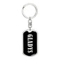 Gladys v02 - Luxury Dog Tag Keychain