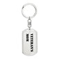 Veteran's Mom - Luxury Dog Tag Keychain