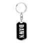 Dawn v02 - Luxury Dog Tag Keychain