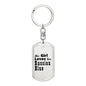 Russian Blue - Luxury Dog Tag Keychain