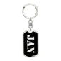 Jan v3 - Luxury Dog Tag Keychain