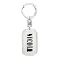 Nicole v01 - Luxury Dog Tag Keychain