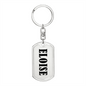 Eloise v01 - Luxury Dog Tag Keychain
