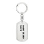 Coast Guard Niece - Luxury Dog Tag Keychain