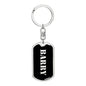 Barry v3 - Luxury Dog Tag Keychain