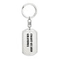 Coast Guard Grandma - Luxury Dog Tag Keychain