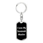 Love My Savannah Monitor v2 - Luxury Dog Tag Keychain