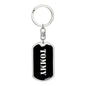Tommy v3 - Luxury Dog Tag Keychain