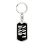 Navy Dad v2 - Luxury Dog Tag Keychain