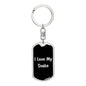 Love My Snake v2 - Luxury Dog Tag Keychain