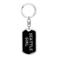 Seattle Girl v5 - Luxury Dog Tag Keychain