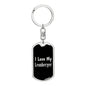 Love My Leonberger v2 - Luxury Dog Tag Keychain