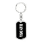 Ramona v02 - Luxury Dog Tag Keychain