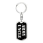 Army Uncle v2 - Luxury Dog Tag Keychain