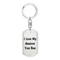 Love My Amazon Tree Boa - Luxury Dog Tag Keychain