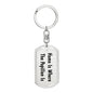 Papillon's Home - Luxury Dog Tag Keychain
