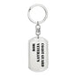 Coast Guard Veteran's Mom - Luxury Dog Tag Keychain
