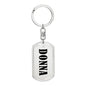 Donna v01 - Luxury Dog Tag Keychain