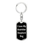 Love My Anatolian Shepherd Dog v5 - Luxury Dog Tag Keychain