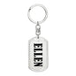 Ellen v01 - Luxury Dog Tag Keychain