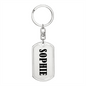 Sophie v01 - Luxury Dog Tag Keychain