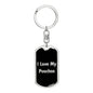 Love My Poochon v5 - Luxury Dog Tag Keychain