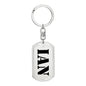 Ian - Luxury Dog Tag Keychain